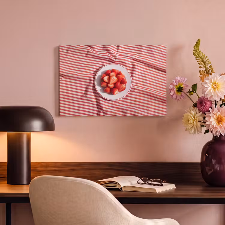 Canvas schilderij - Eten - Aardbeien - Fruit - Zomer - Rood — 3