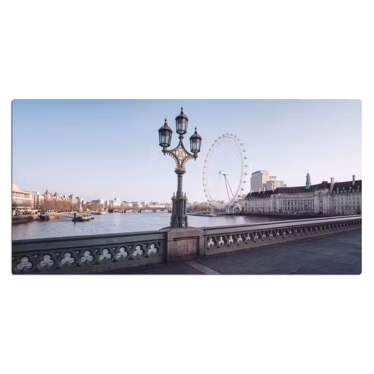 Bureau onderlegger - Reuzenrad - Londen - Stad - Architectuur - Brug — 2