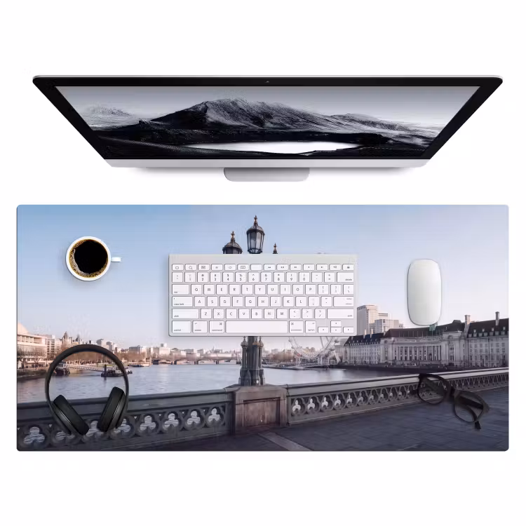Bureau onderlegger - Reuzenrad - Londen - Stad - Architectuur - Brug — 4