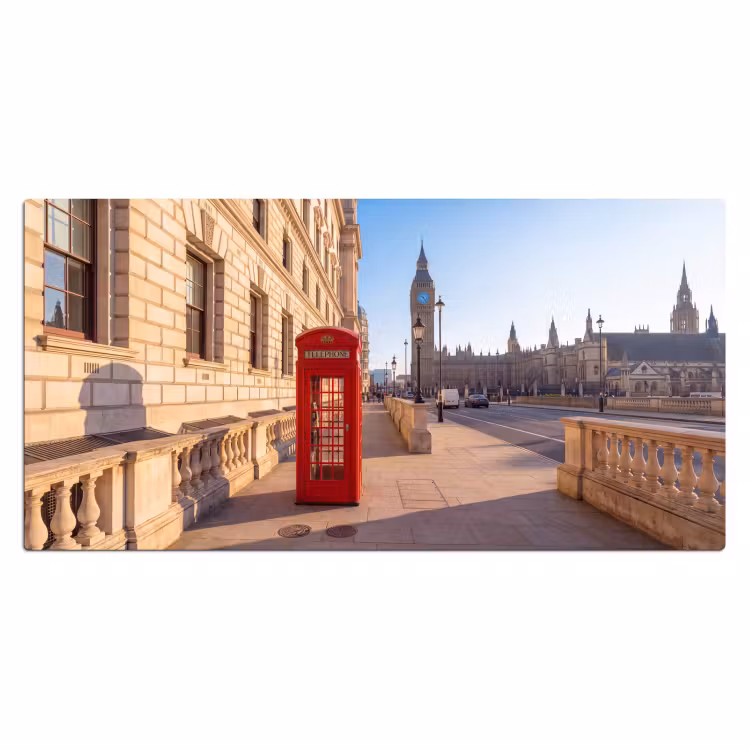 Bureau onderlegger - Telefooncel - Rood - Londen - Stad - Architectuur — 2