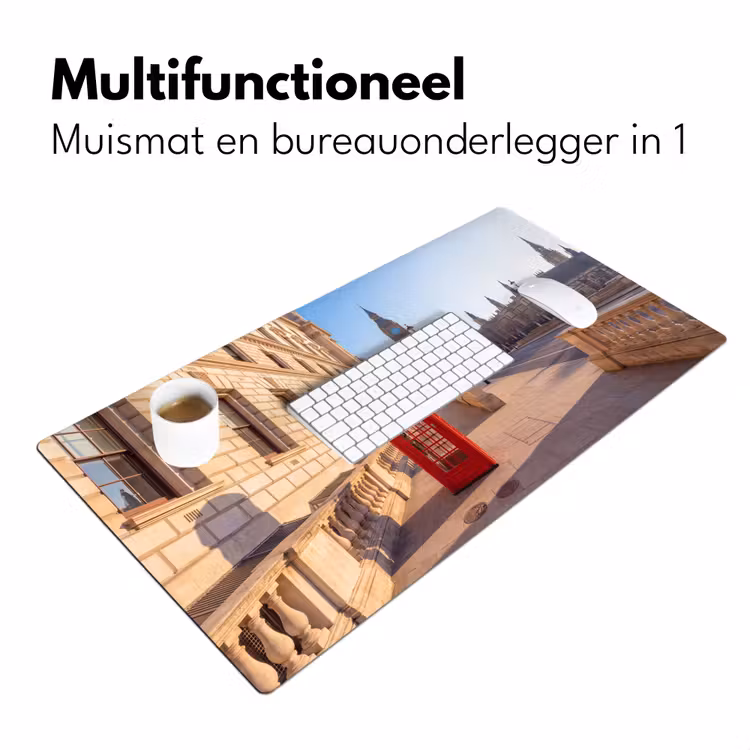 Bureau onderlegger - Telefooncel - Rood - Londen - Stad - Architectuur — 7