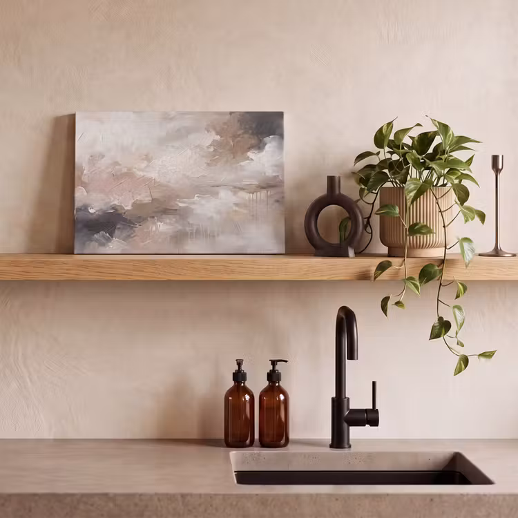 Canvas schilderij - Abstract - Textuur - Kunst - Modern - Beige — 2