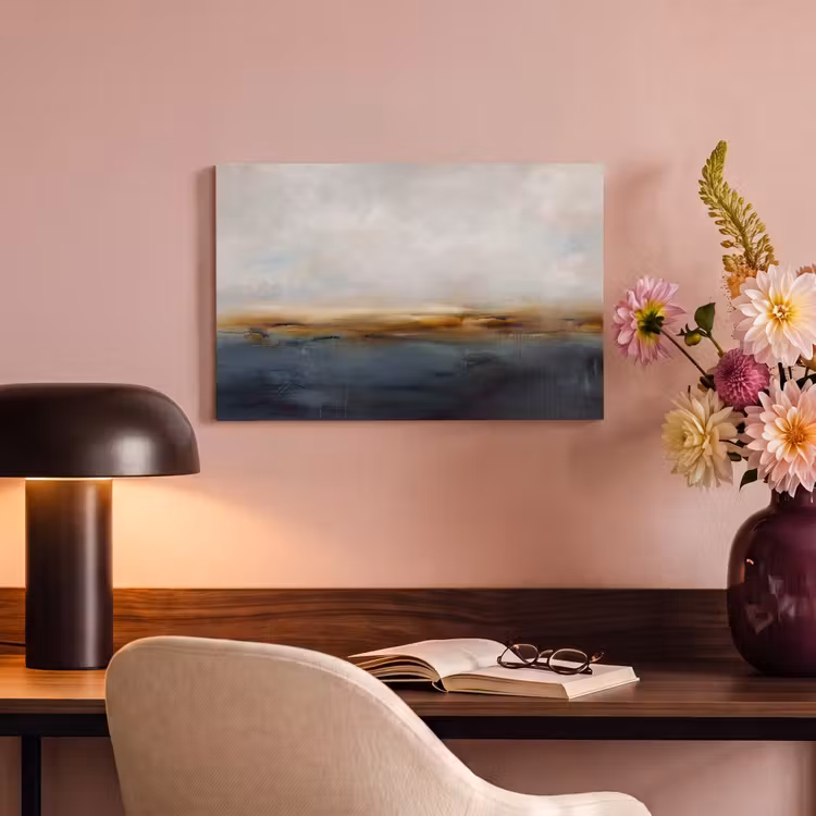 Canvas schilderij - Abstract - Horizon - Water - Modern - Beige — 3