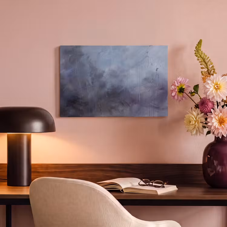 Canvas schilderij - Abstract - Kwaststreken - Modern - Kunst - Grijs — 3