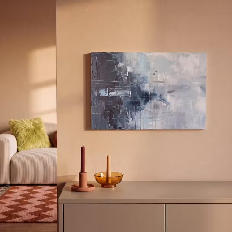 Canvas schilderij - Abstract - Textuur - Kunst - Modern - Blauw — 1