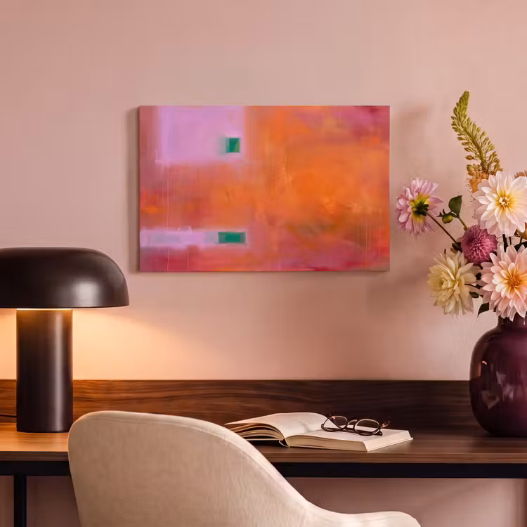 Canvas schilderij - Abstract - Vlakken - Kunst - Modern - Oranje — 3