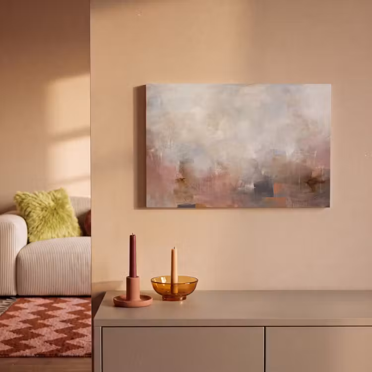 Canvas schilderij - Abstract - Vloeiend - Kunst - Modern - Beige — 1