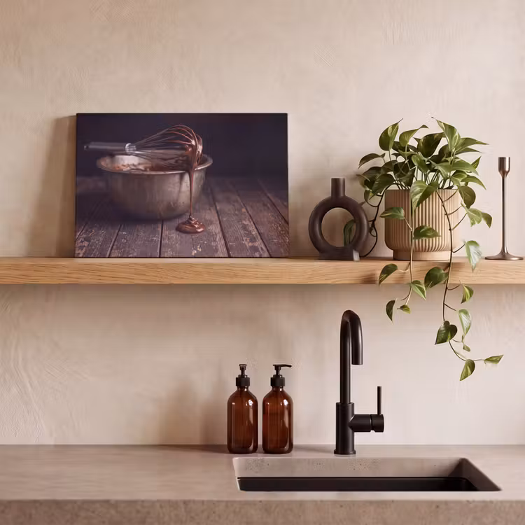 Canvas schilderij - Chocolade - Beslag - Eten — 2