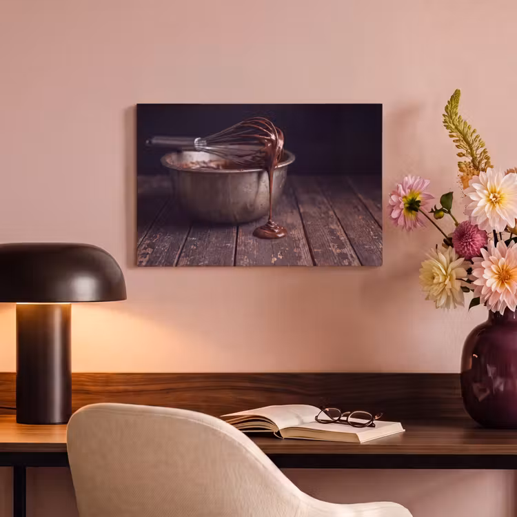 Canvas schilderij - Chocolade - Beslag - Eten — 3