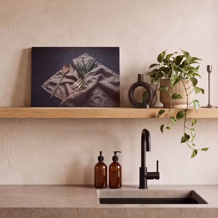 Canvas schilderij - Eten - Lepel - Rustiek — 2