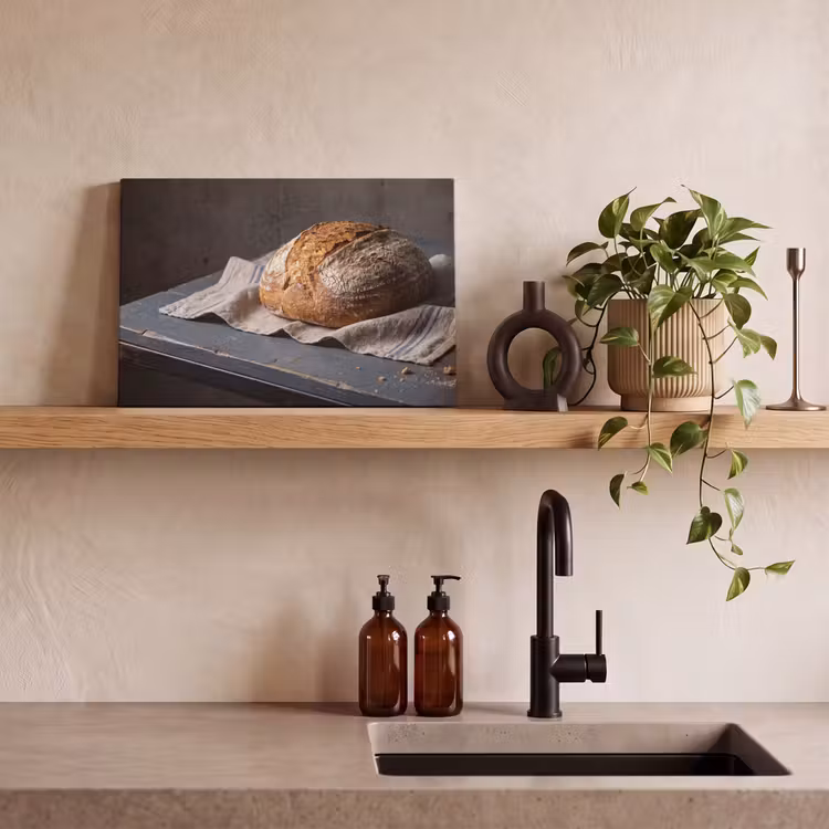 Canvas schilderij - Brood - Rustiek - Eten — 2
