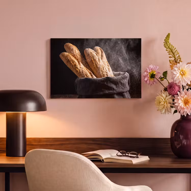 Canvas schilderij - Brood - Zak - Eten — 3