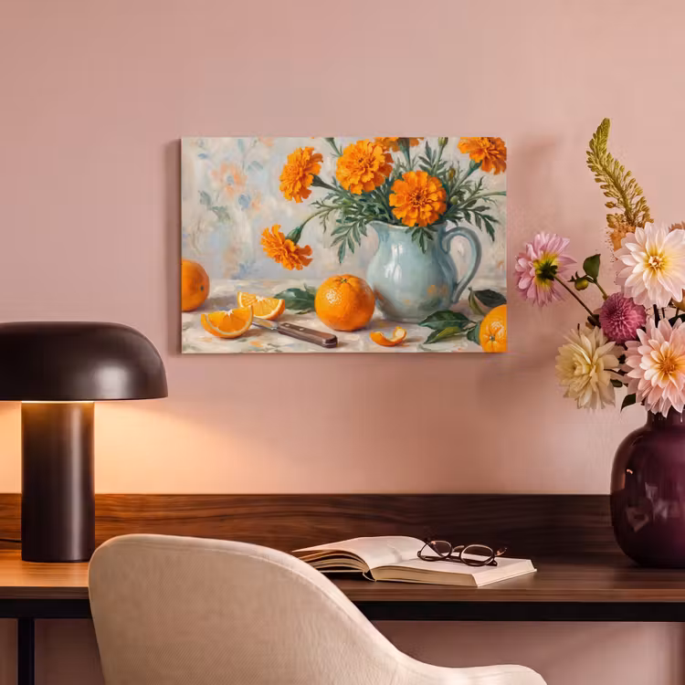 Canvas schilderij - Eten - Oranje - Kunst — 3