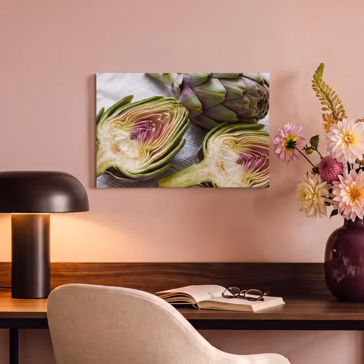 Canvas schilderij - Artisjok - Doorgesneden - Eten — 3