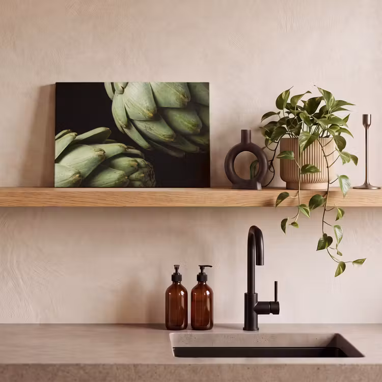Canvas schilderij - Artisjok - Groen - Eten — 2