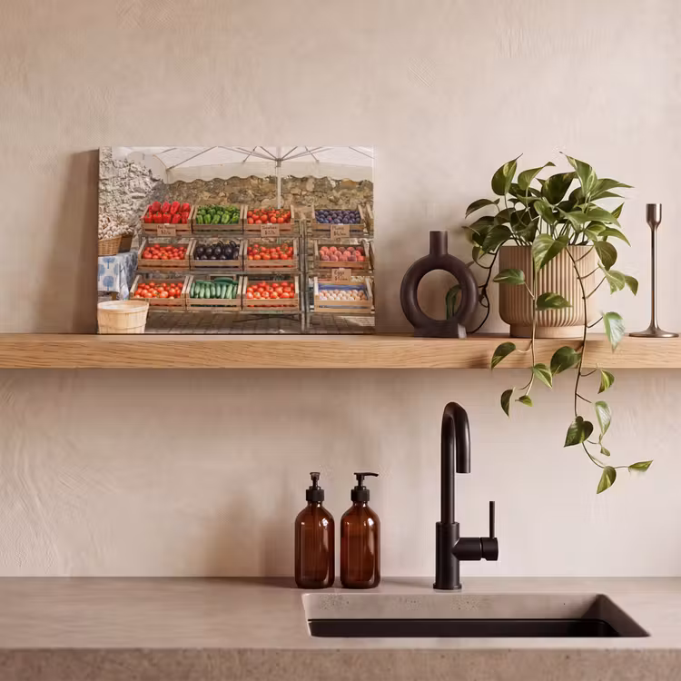 Canvas schilderij - Eten - Markt - Vers — 2