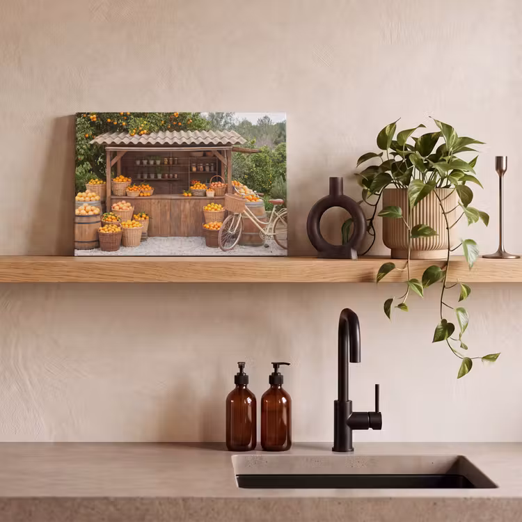 Canvas schilderij - Fruit - Markt - Landelijk — 2