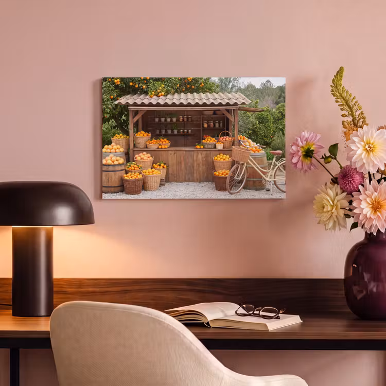 Canvas schilderij - Fruit - Markt - Landelijk — 3