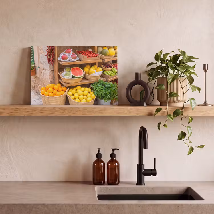 Canvas schilderij - Fruit - Markt - Vers — 2