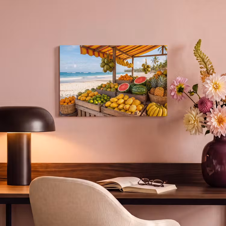 Canvas schilderij - Fruit - Strand - Tropisch — 3