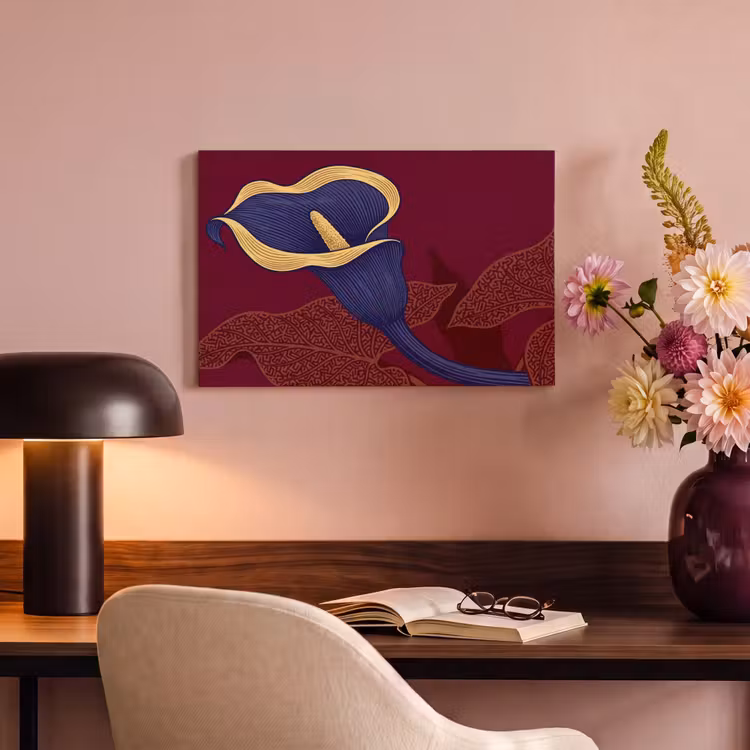 Canvas schilderij - Bloemen - Modern - Paars — 3