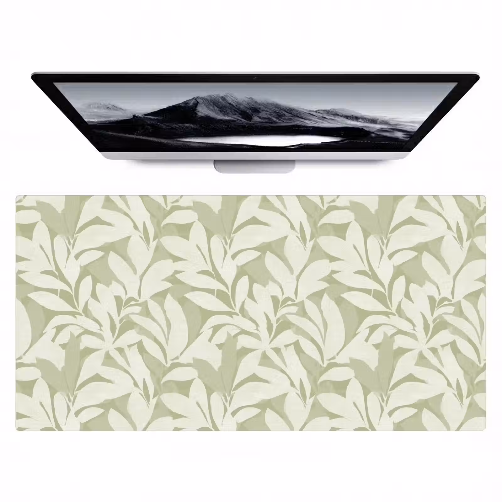 Bureau onderlegger - Saliegroen - Botanisch - Minimalistisch - Patroon — 1