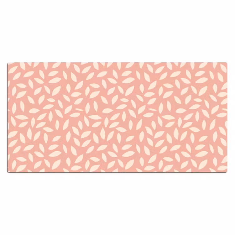 Bureau onderlegger - Roze - Bladeren - Speels - Patroon — 2