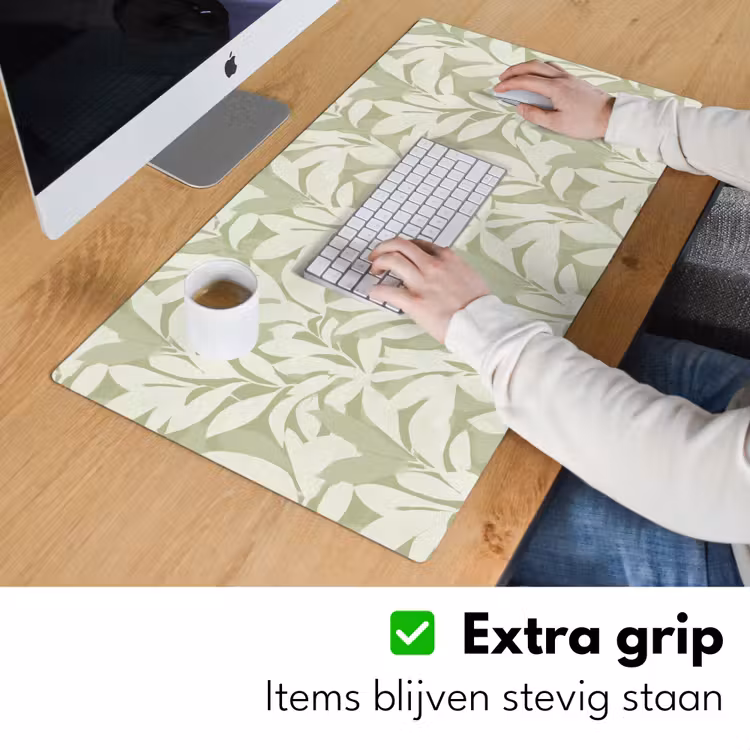 Bureau onderlegger - Saliegroen - Botanisch - Minimalistisch - Patroon — 6