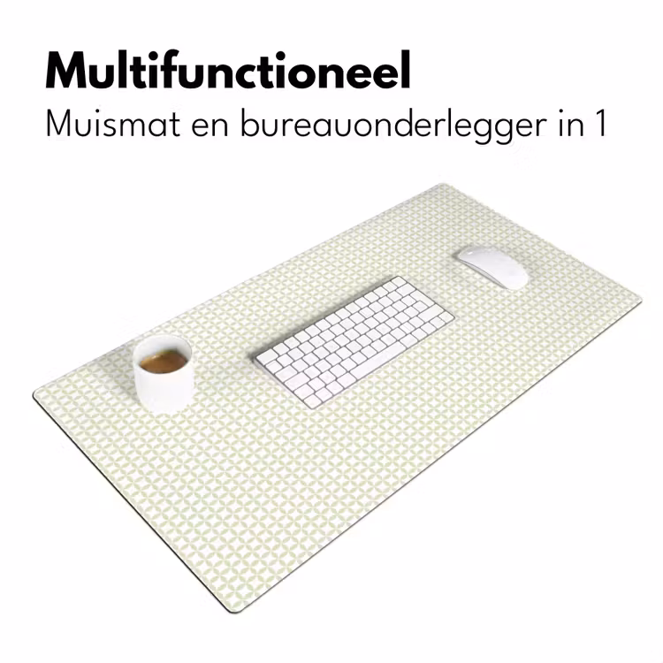 Bureau onderlegger - Saliegroen - Geometrisch - Cirkels - Patroon — 7