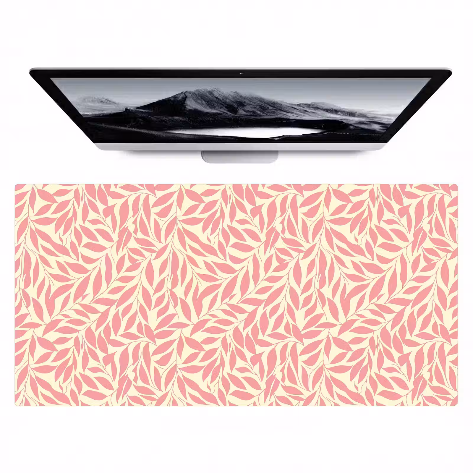Bureau onderlegger - Roze - Bladeren - Dynamisch - Patroon — 1
