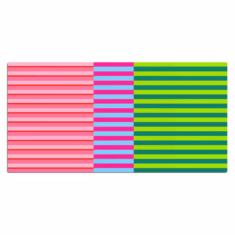 Bureau onderlegger - Patroon - Strepen - Modern - Abstract - Kleurrijk — 2