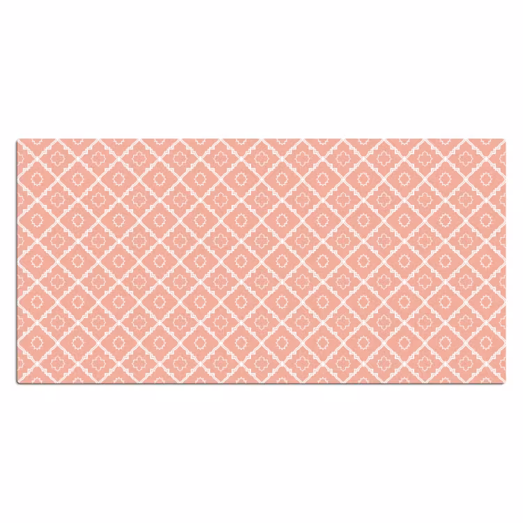 Bureau onderlegger - Zalmroze - Geometrisch - Elegant - Patroon — 2