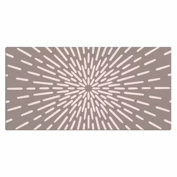 Bureau onderlegger - Patroon - Stralen - Abstract - Modern - Grijs — 2