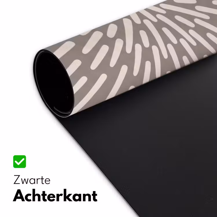 Bureau onderlegger - Patroon - Stralen - Abstract - Modern - Grijs — 5