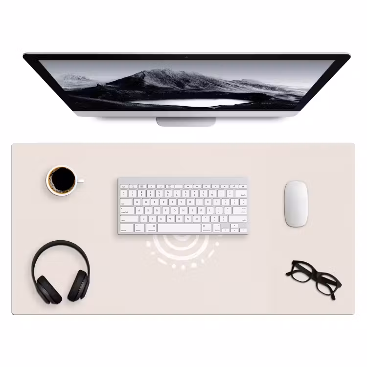 Bureau onderlegger - Symbool - Spiraal - Abstract - Minimalistisch - Beige — 4