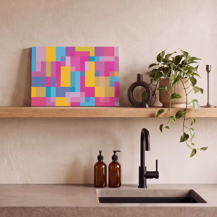 Canvas schilderij - Abstract - Geometrisch - Kunst - Kleurrijk - Modern — 2