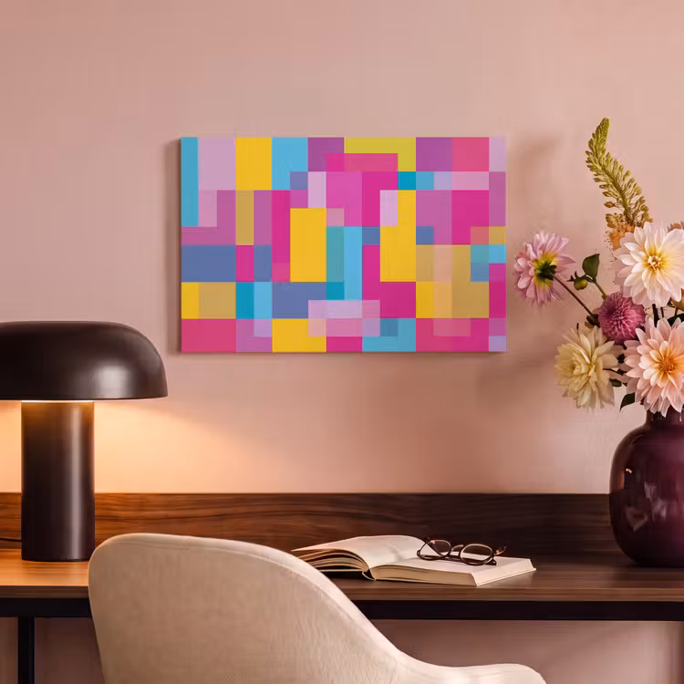 Canvas schilderij - Abstract - Geometrisch - Kunst - Kleurrijk - Modern — 3