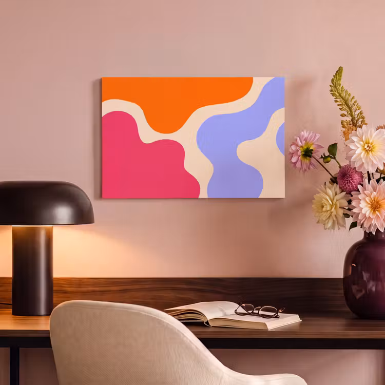 Canvas schilderij - Abstract - Organische vormen - Design - Modern - Kleurrijk — 3