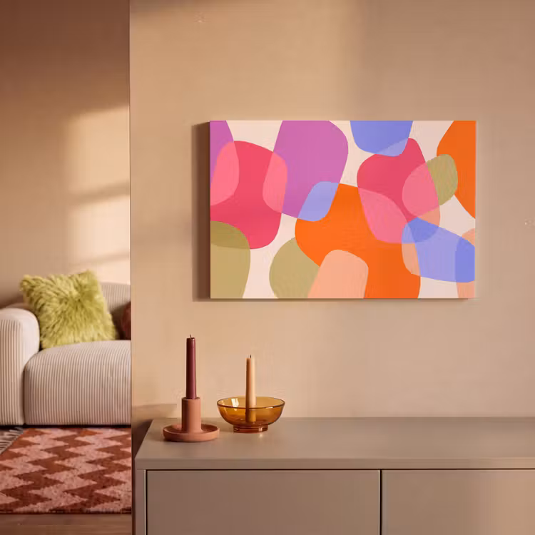 Canvas schilderij - Abstract - Vormen - Modern - Kleurrijk — 1