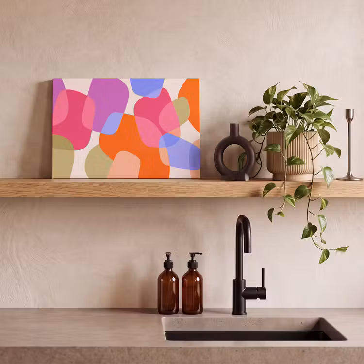 Canvas schilderij - Abstract - Vormen - Modern - Kleurrijk — 2