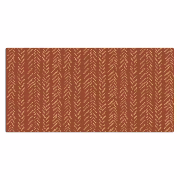 Bureau onderlegger - Terracotta - Visgraat - Ambachtelijk - Patroon — 2