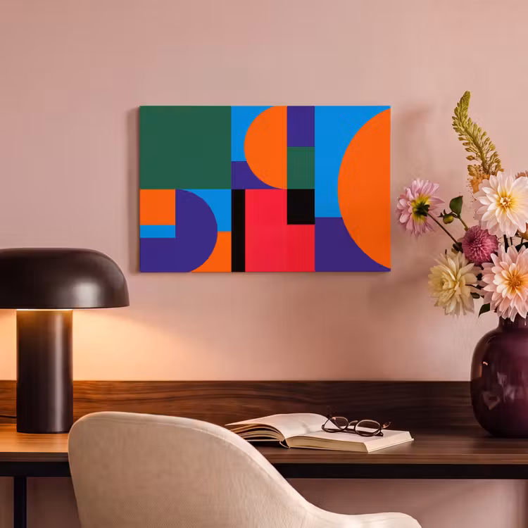 Canvas schilderij - Geometrisch - Abstract - Vormen - Kleurrijk - Modern — 3