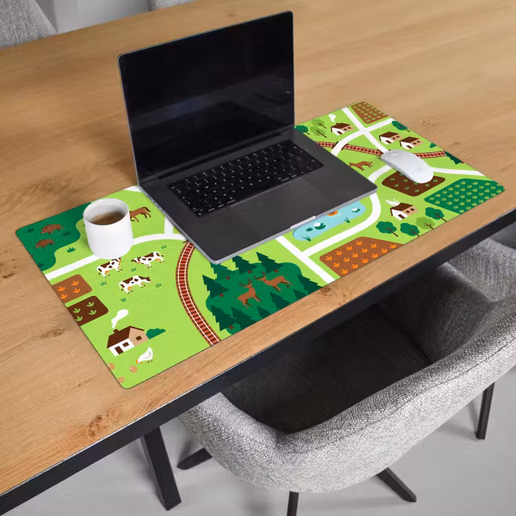 Bureau onderlegger - Platteland - Dieren - Illustratie — 3