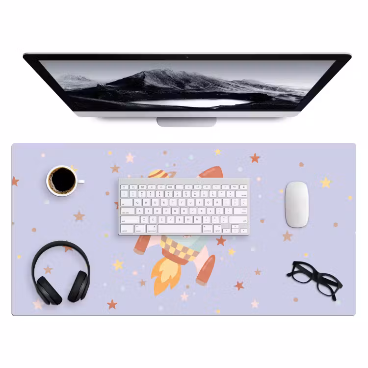 Bureau onderlegger - Raket - Ruimte - Planeet - Illustratie — 4