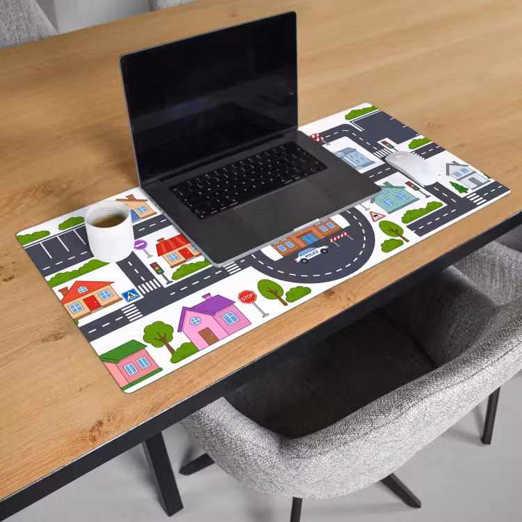 Bureau onderlegger - Stad - Plattegrond - Illustratie — 3