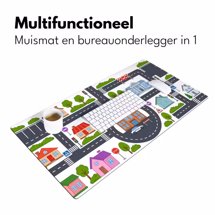 Bureau onderlegger - Stad - Plattegrond - Illustratie — 7