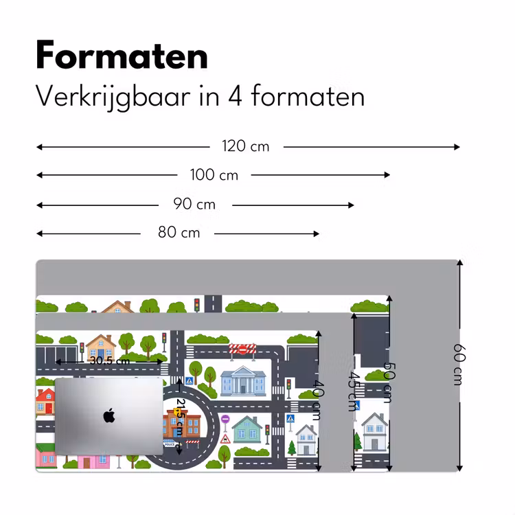 Bureau onderlegger - Stad - Plattegrond - Illustratie — 8