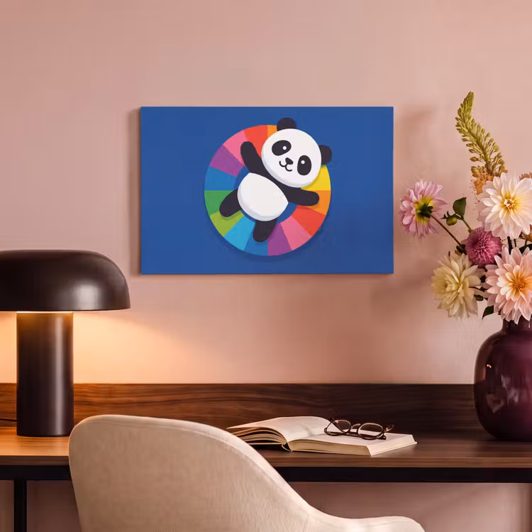 Canvas schilderij - Dieren - Cartoon - Kleurrijk - Modern - Speels — 3