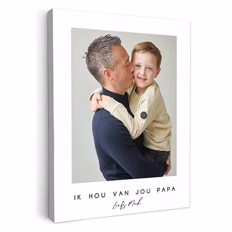 Canvas - Witte border met tekst — 1