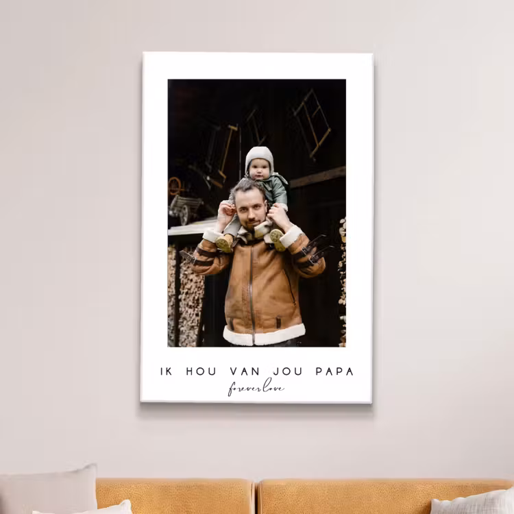 Canvas - Witte border met tekst — 2